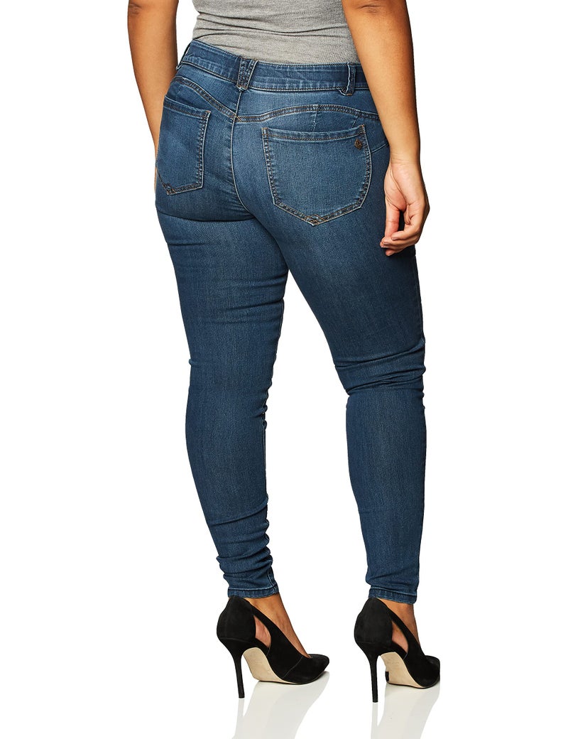Democracy womens Absolution Ankle Skimmer Jeans, Indigo, 14 US - Image 3